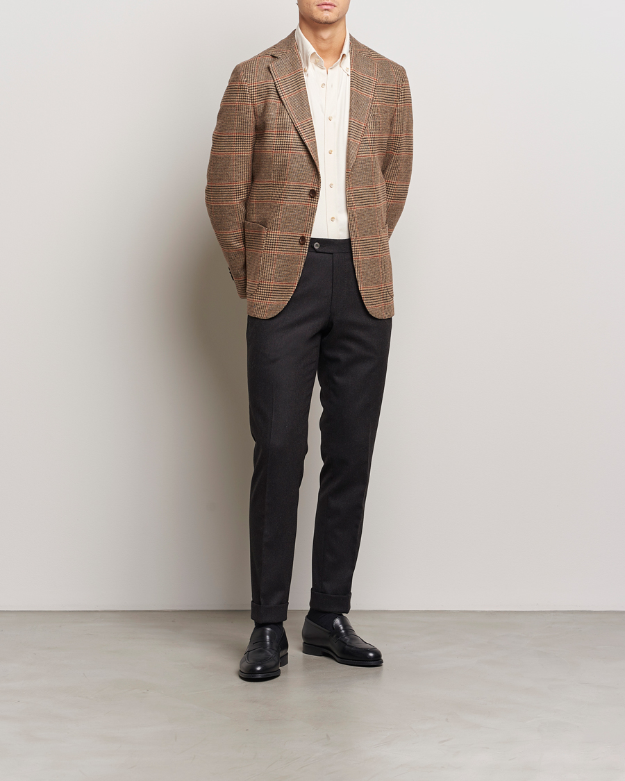 Men | Blazers | Morris Heritage | Prince of Wales Tweed Blazer Brown