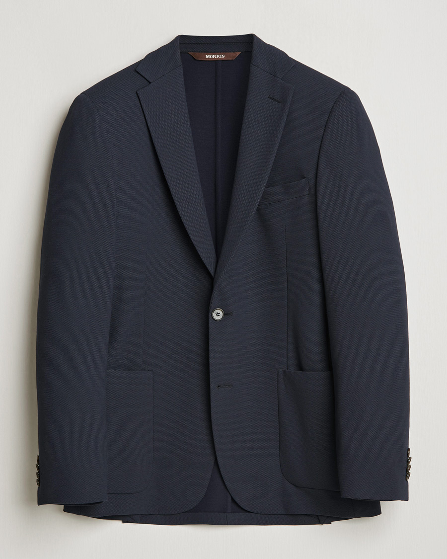 Men | Blazers | Morris Heritage | Soft Jersey Blazer Navy