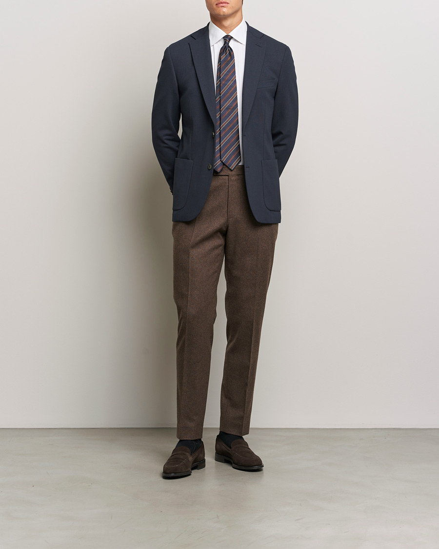 Men | Blazers | Morris Heritage | Soft Jersey Blazer Navy