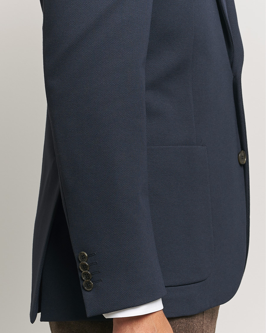 Men | Blazers | Morris Heritage | Soft Jersey Blazer Navy