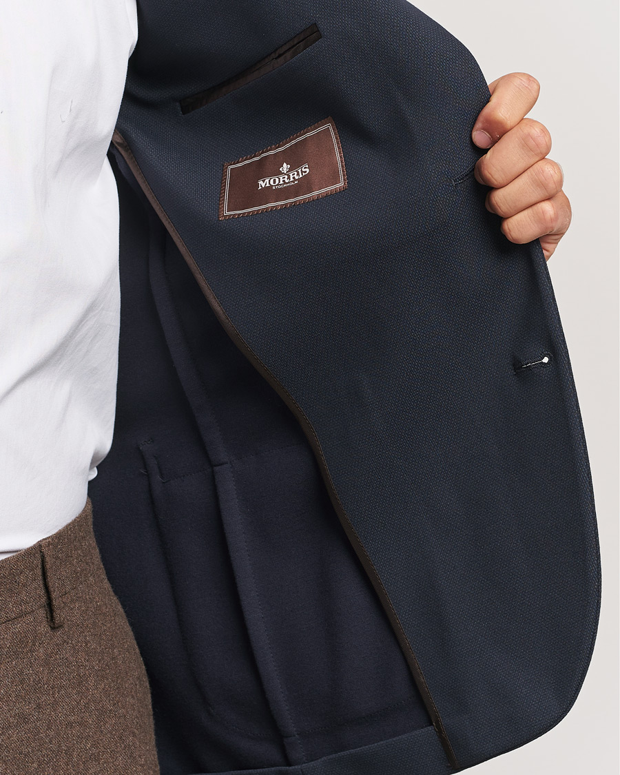 Men | Blazers | Morris Heritage | Soft Jersey Blazer Navy