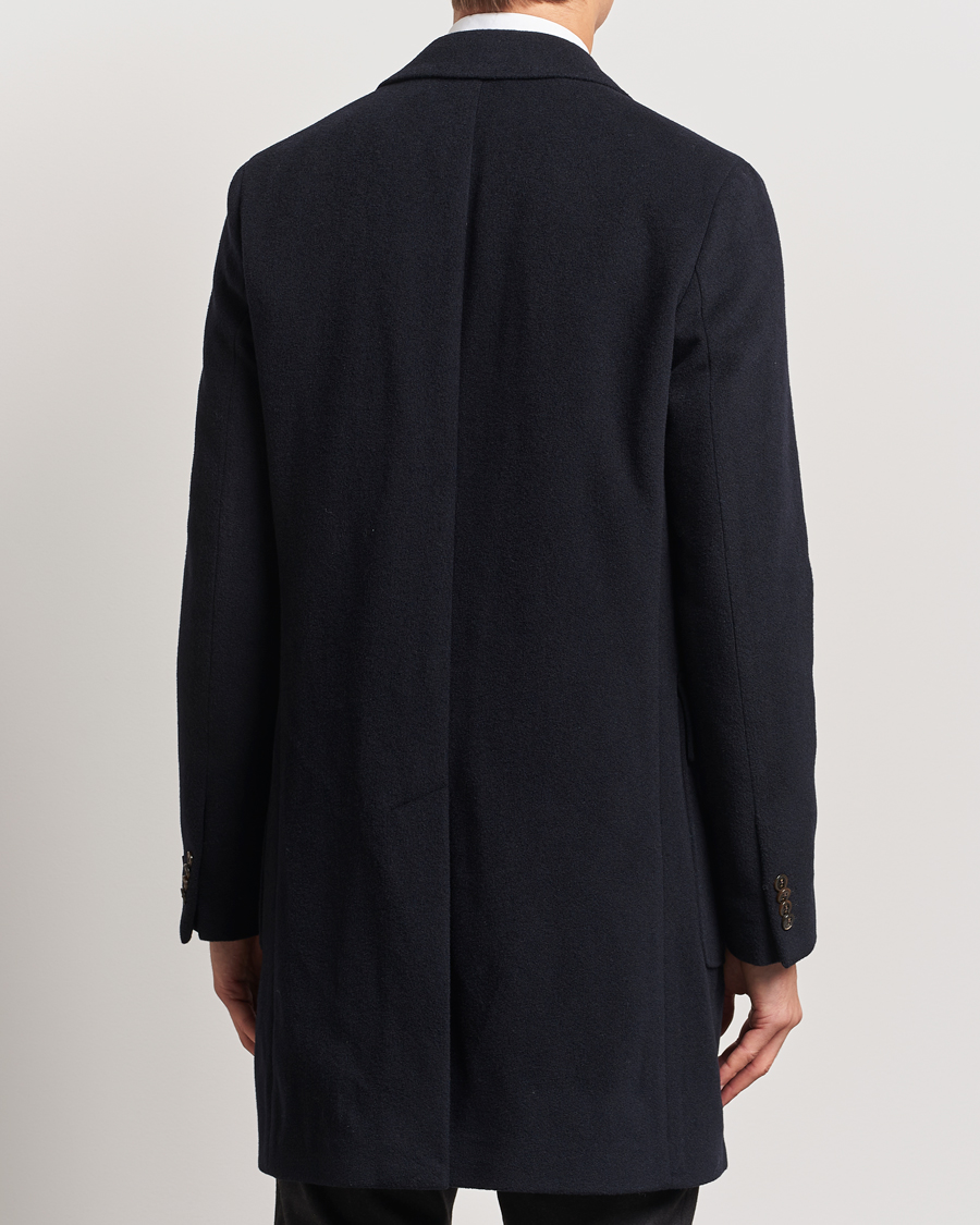 Men | Coats & Jackets | Morris Heritage | Brian Double Breasted Wool Coat Navy