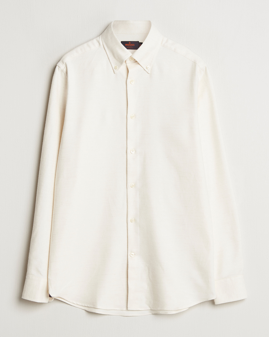 Men | Shirts | Morris Heritage | Soft Lama Slim Fit Shirt Off White