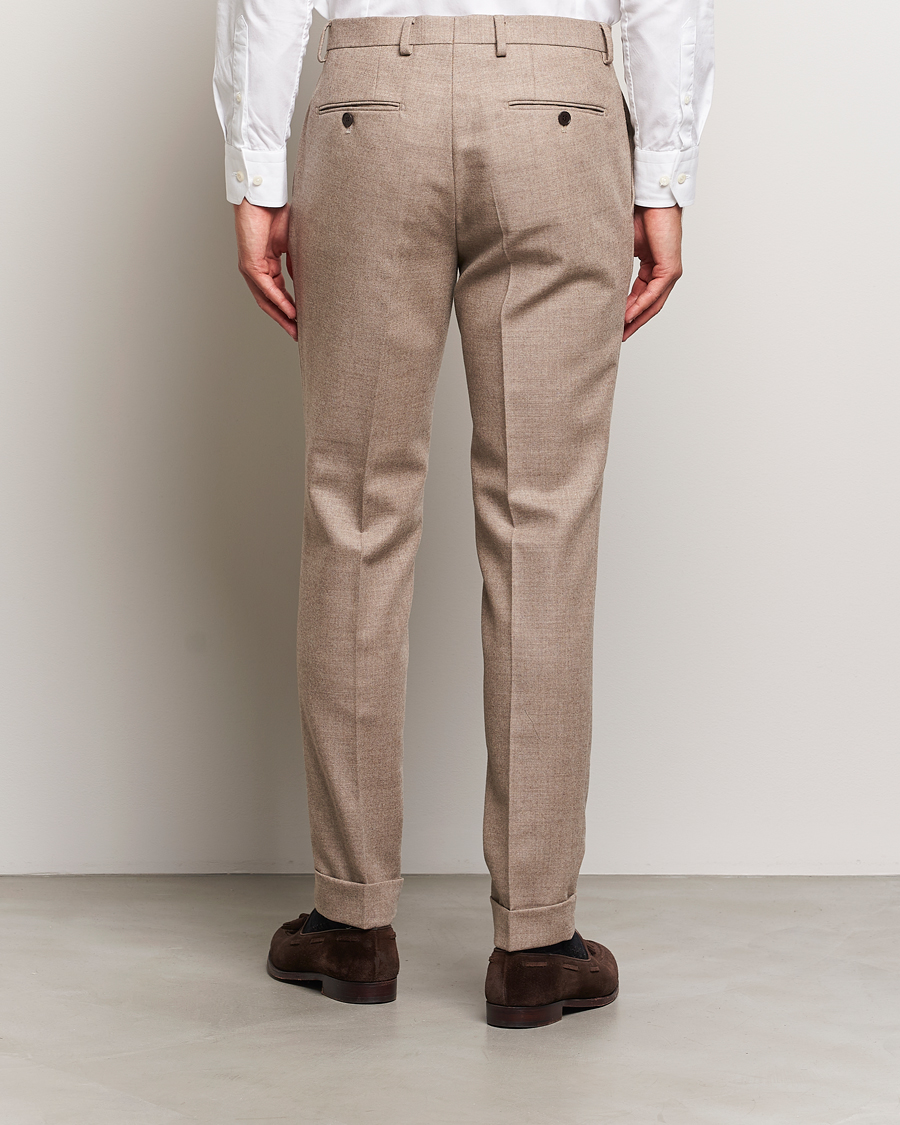 Men | Trousers | Morris Heritage | Morris Prestige Flannel Trousers Khaki