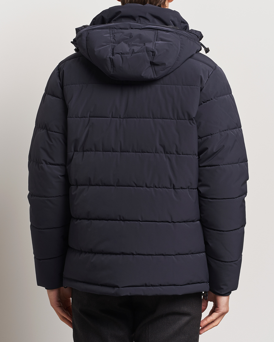 Men | Coats & Jackets | Oscar Jacobson | Hooded Puffer Jacket Navy
