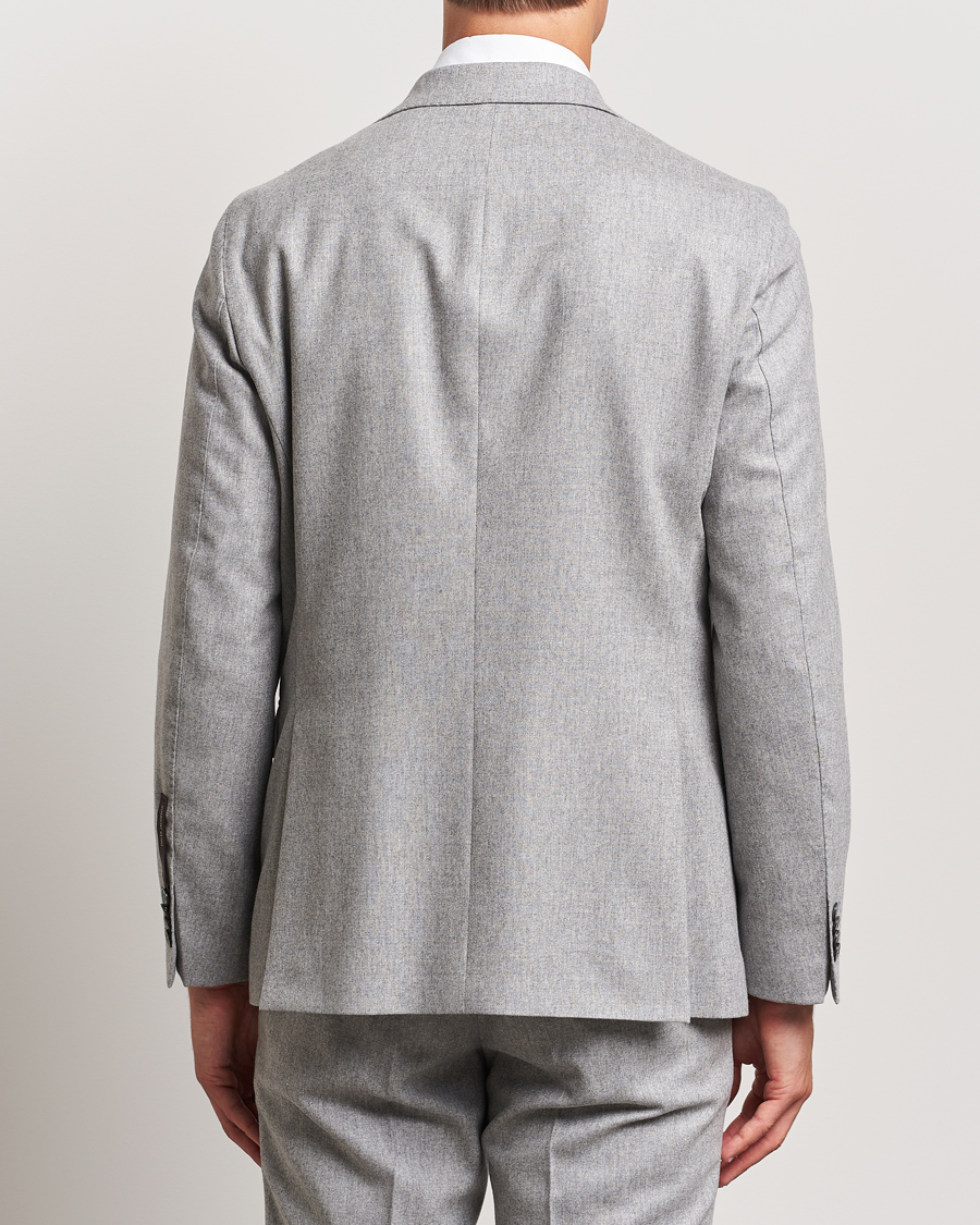 Men | Blazers | Oscar Jacobson | Fogerty Flannel Blazer Light Grey