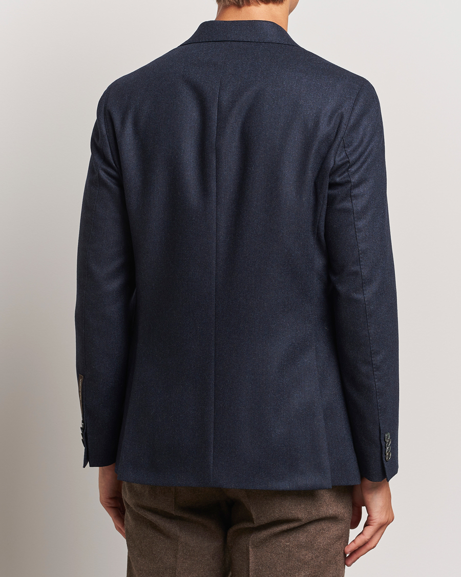 Men | Blazers | Oscar Jacobson | Fogerty Flannel Blazer Navy