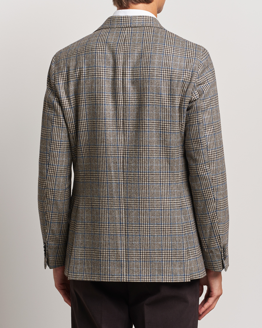 Men | Blazers | Oscar Jacobson | Fogerty Prince of Wales Wool Blazer Beige