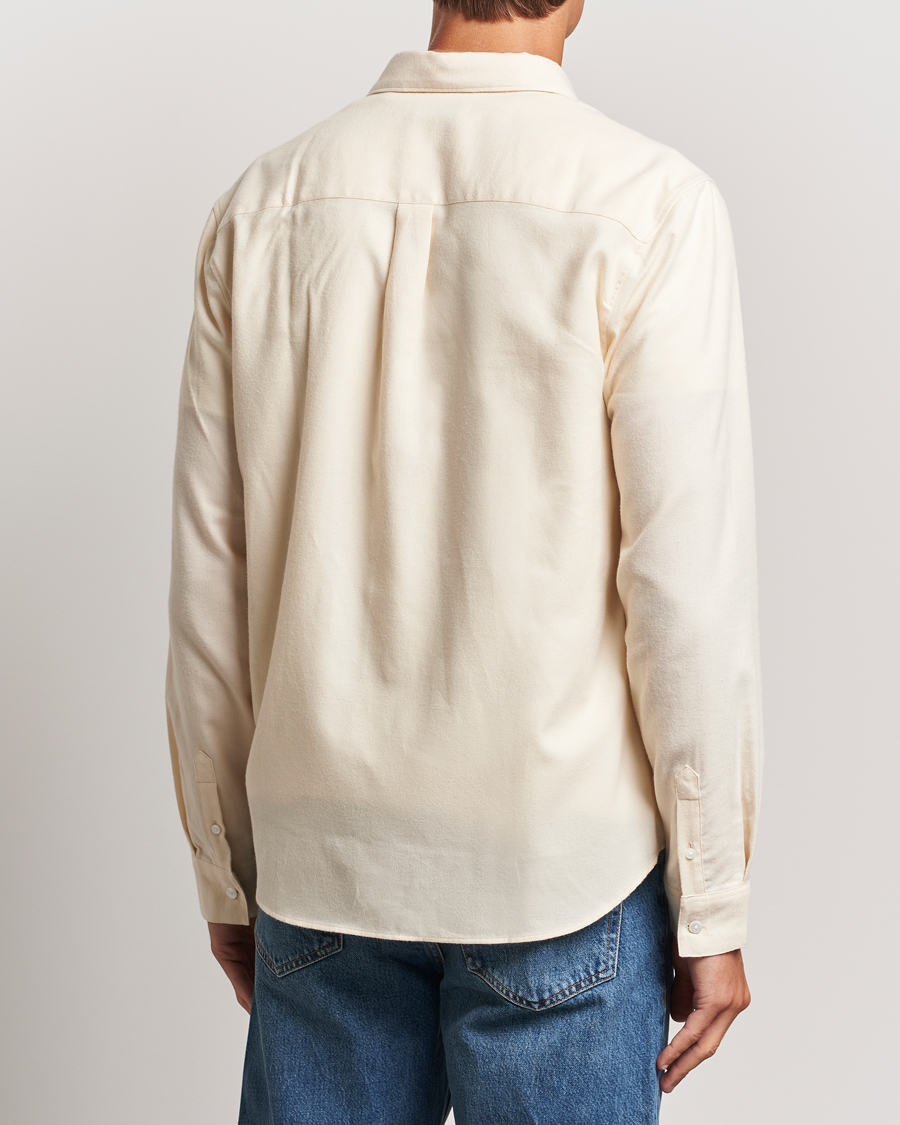 Men | Shirts | FRAME | Double Pocket Wool Blend Shirt Off White