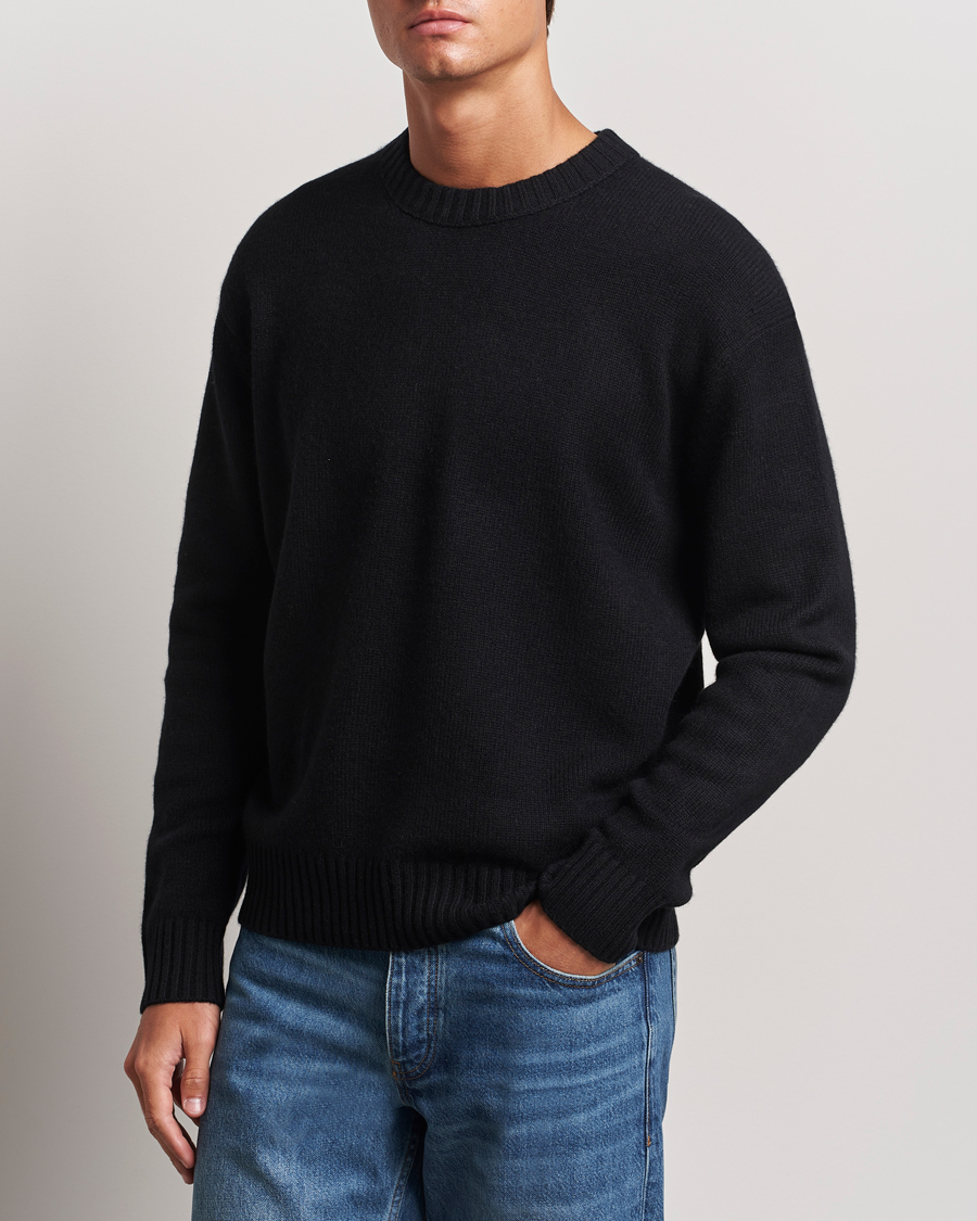 Men | Sweaters & Knitwear | FRAME | Cashmere Sweater Noir