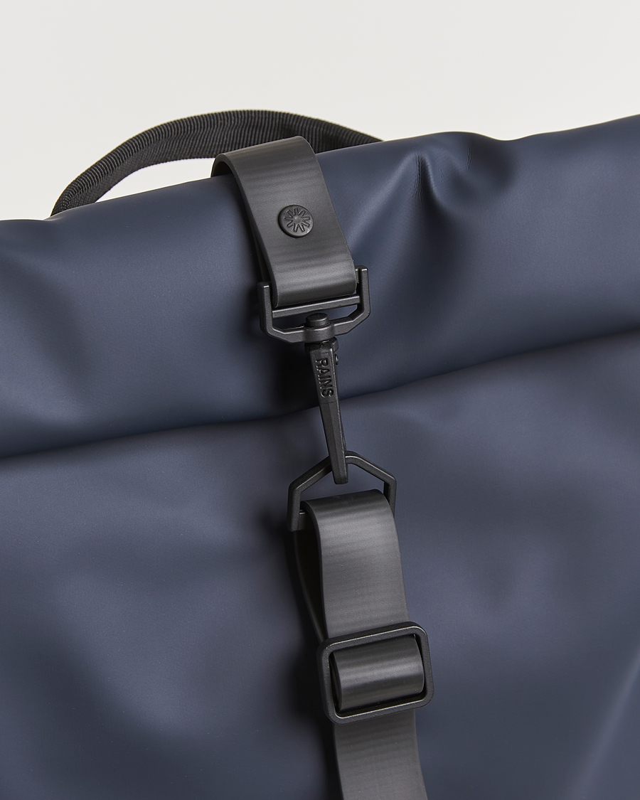 Men | Bags | RAINS | Rolltop Rucksack Navy