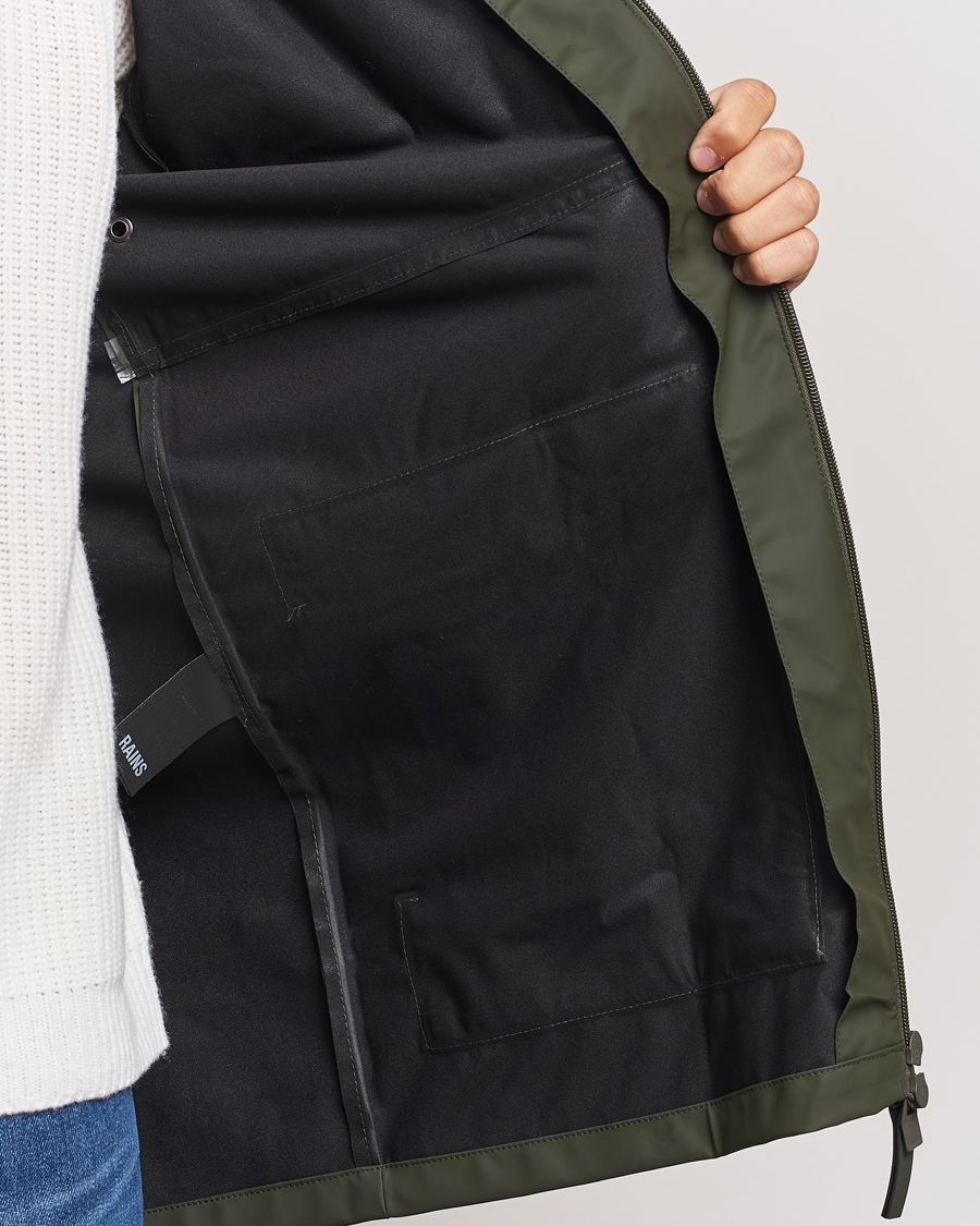 Men | Coats & Jackets | RAINS | Cargo Long Jacket Green