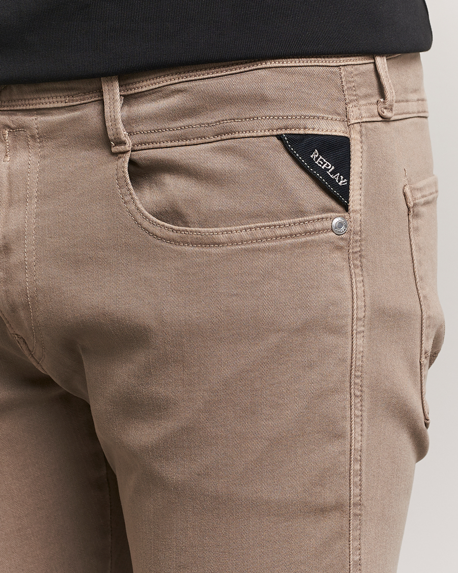 Men | Trousers | Replay | Anbass Hyperflex X.Lite 5-Pocket Pants Sand