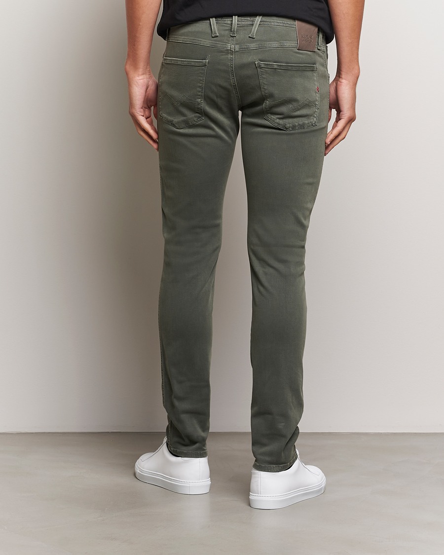 Men | Trousers | Replay | Anbass Hyperflex X.Lite 5-Pocket Pants Dark Green