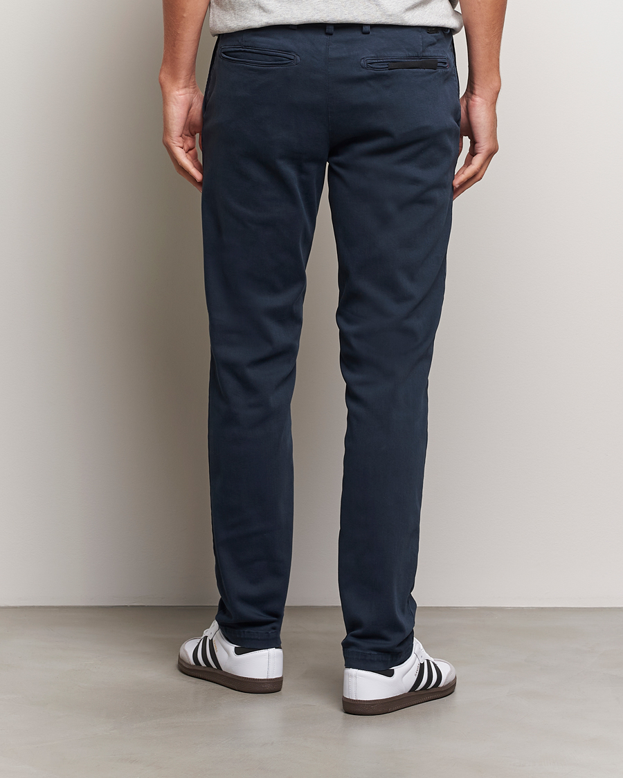 Men | Trousers | Replay | Benni Hyperflex X-Lite Chinos Navy