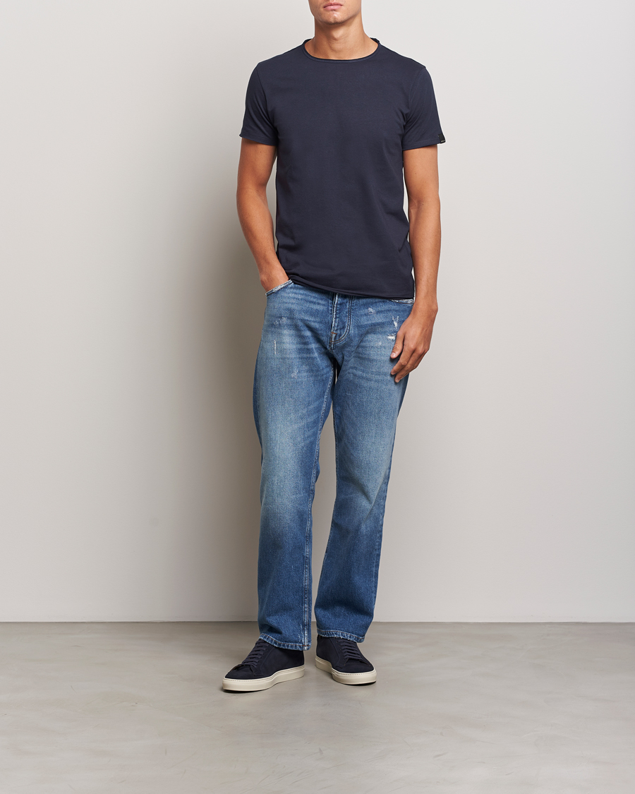 Men | T-Shirts | Replay | Crew Neck T-Shirt Night Blue