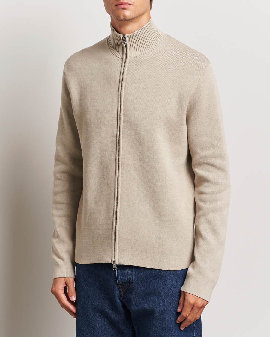 Men | Sweaters & Knitwear | Samsøe Samsøe | Niklas Full Zip Abbey Stone
