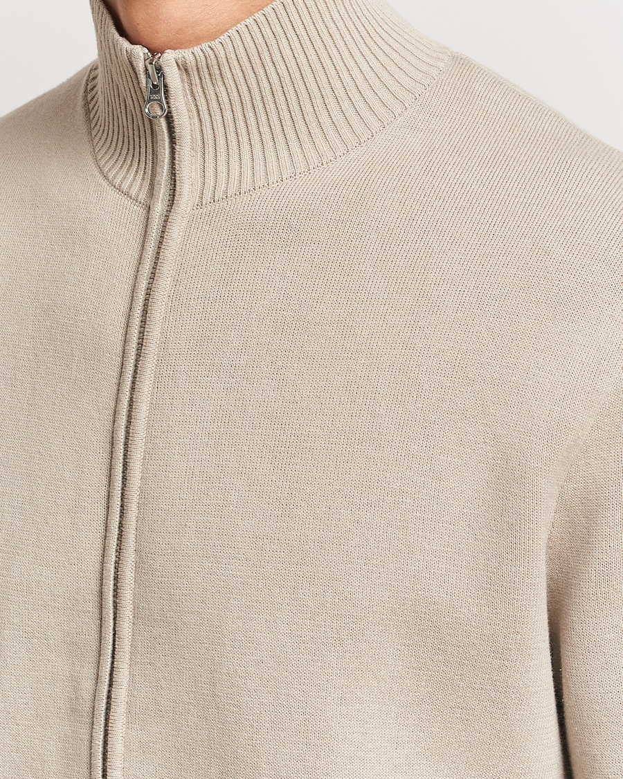 Men | Sweaters & Knitwear | Samsøe Samsøe | Niklas Full Zip Abbey Stone