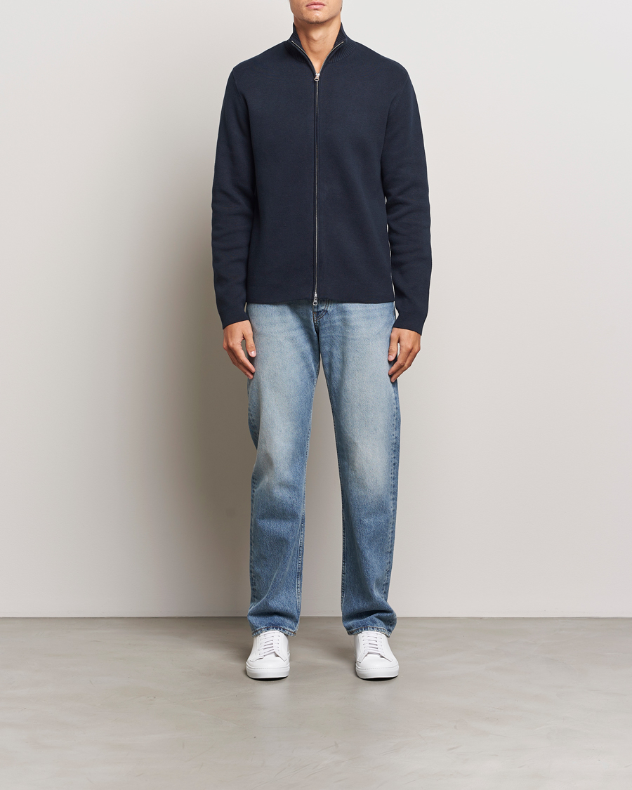 Men | Sweaters & Knitwear | Samsøe Samsøe | Niklas Full Zip Salute Navy