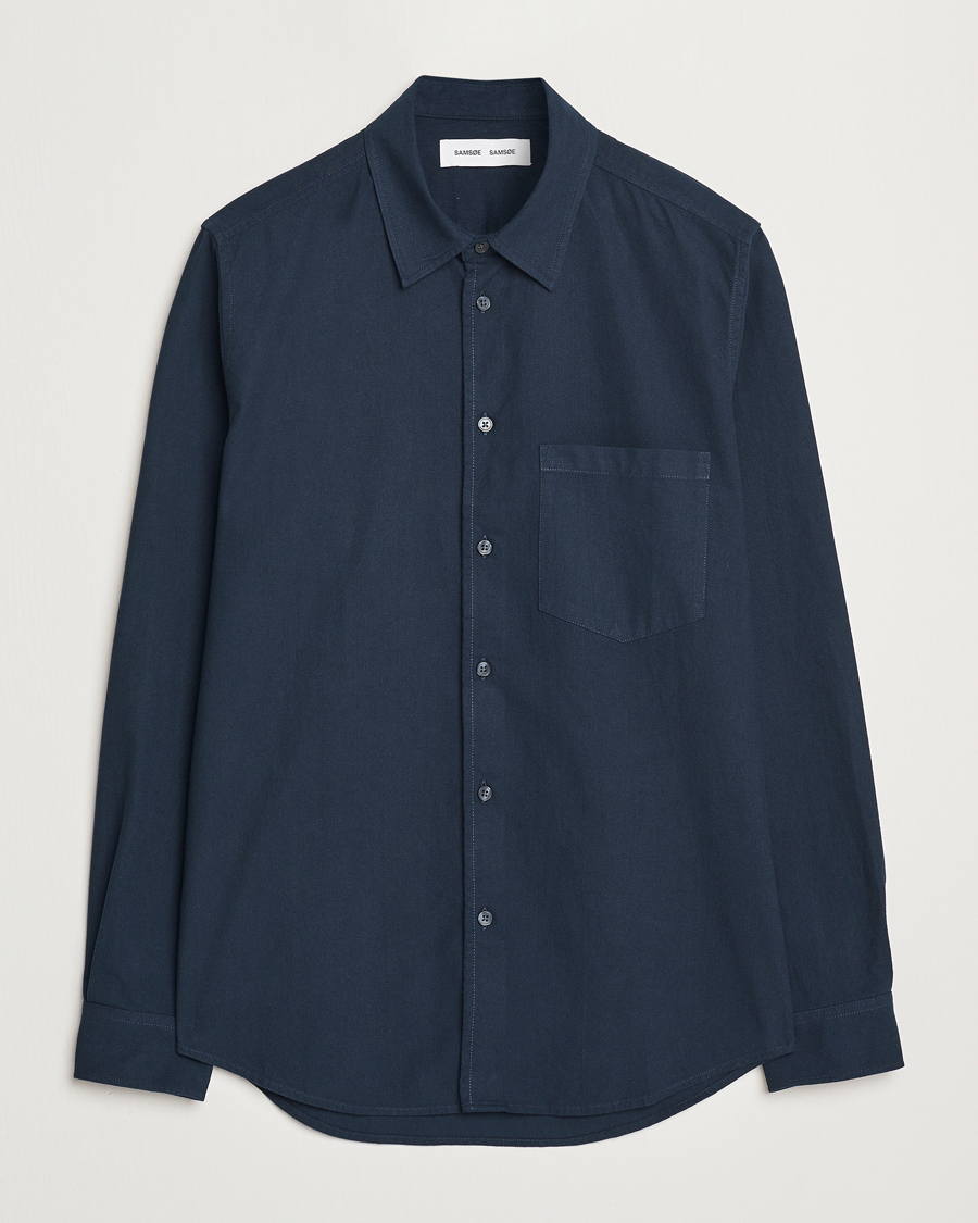 Men | Shirts | Samsøe Samsøe | Liam Shirt Salute Navy