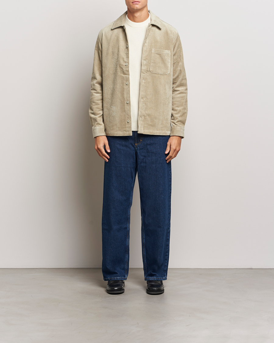 Men | Shirts | Samsøe Samsøe | Damon Corduroy Overshirt Abbey Stone