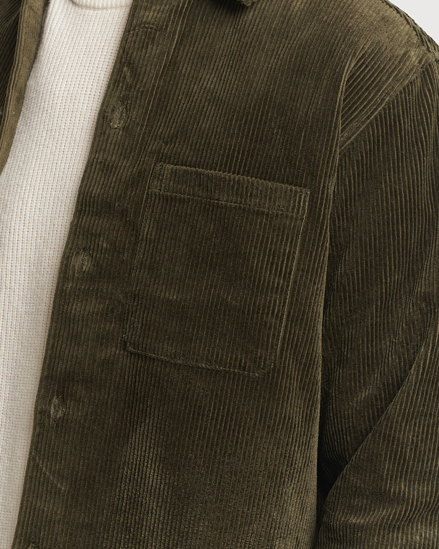 Men | Shirts | Samsøe Samsøe | Damon Corduroy Overshirt Forest Night