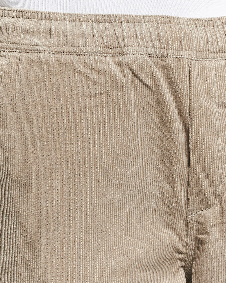 Men | Trousers | Samsøe Samsøe | Jabari Corduroy Drawstring Trousers Abbey Stone