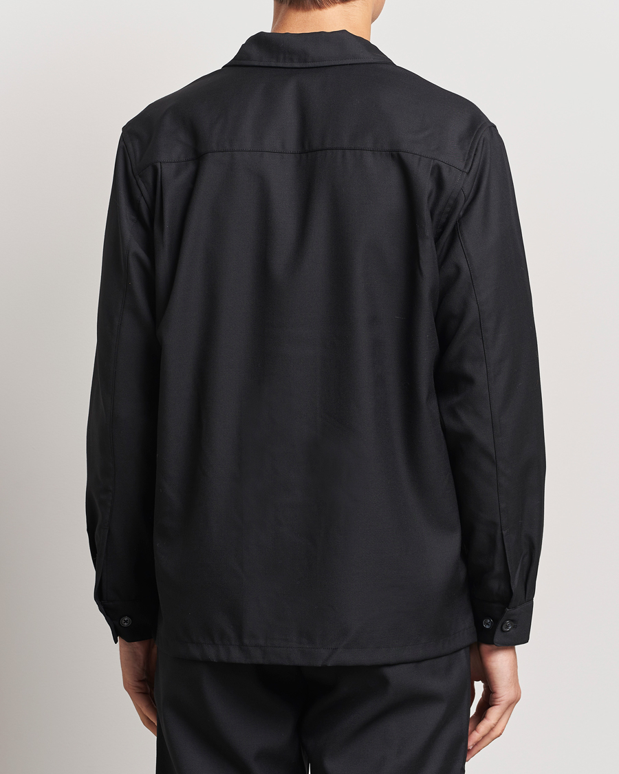 Men | Shirts | Samsøe Samsøe | Damon Wool Overshirt Black