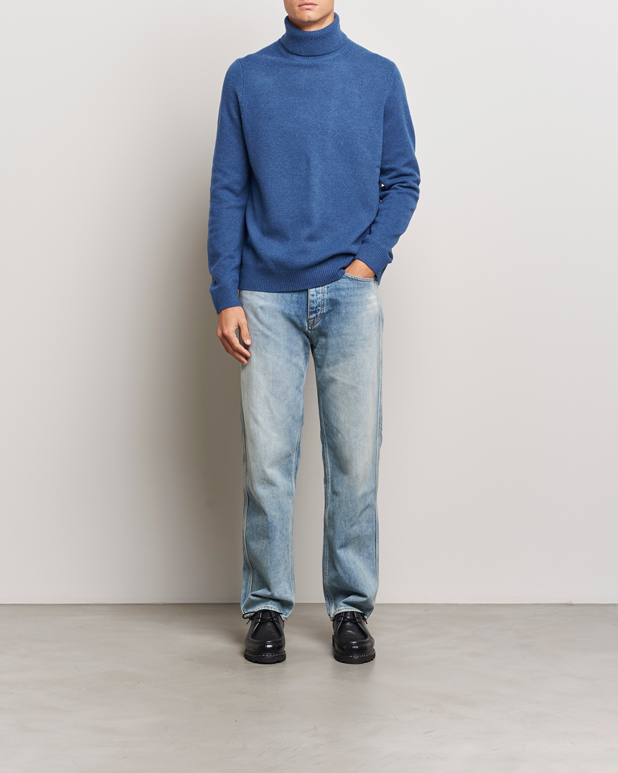 Men | Sweaters & Knitwear | Samsøe Samsøe | Isak Knitted Turtleneck True Navy