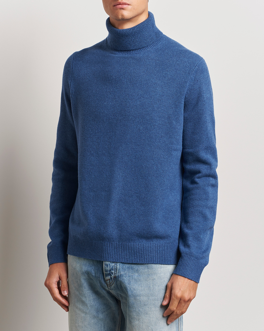 Men | Sweaters & Knitwear | Samsøe Samsøe | Isak Knitted Turtleneck True Navy