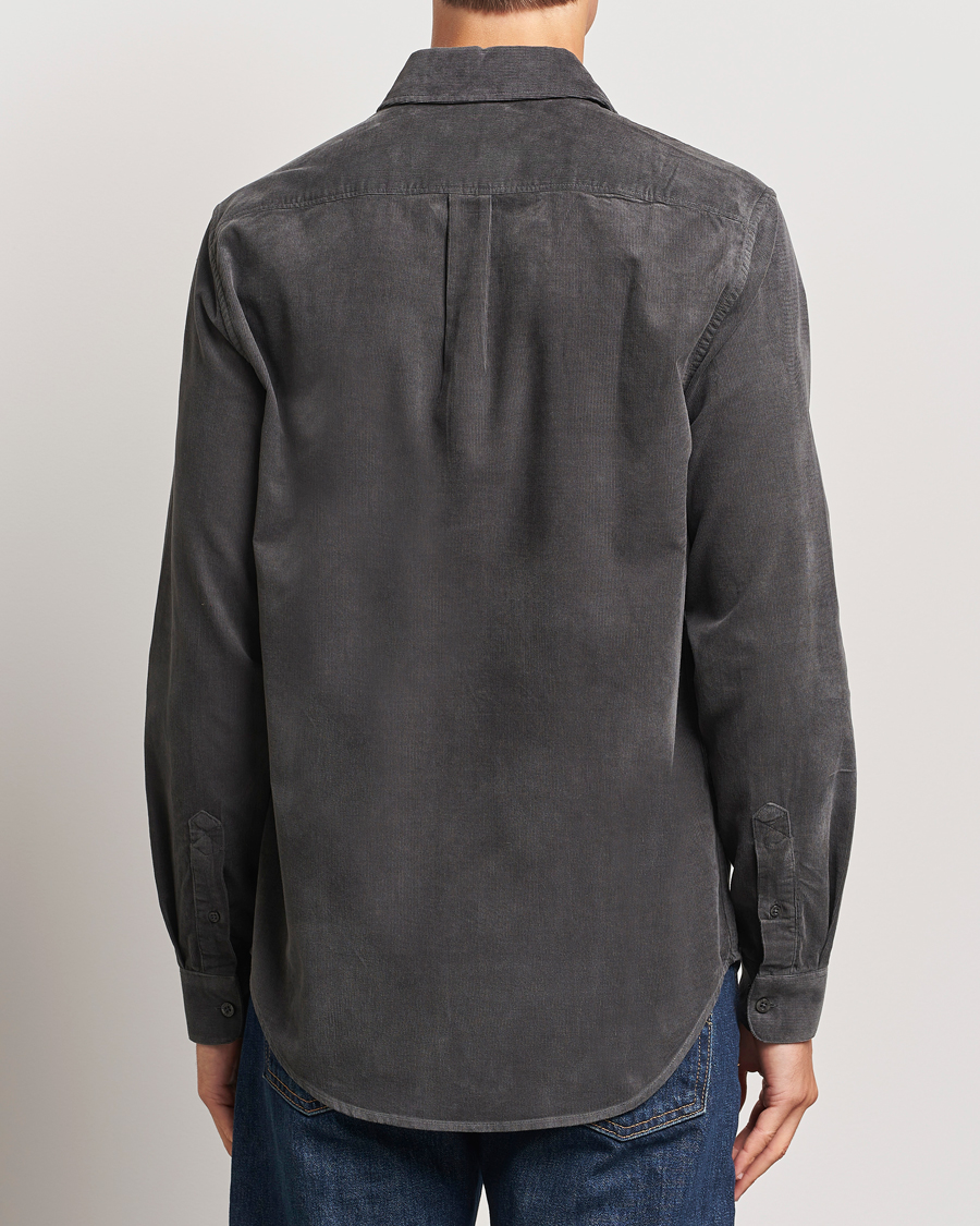 Men | Shirts | Samsøe Samsøe | Liam Baby Cord Shirt Volcanic Ash