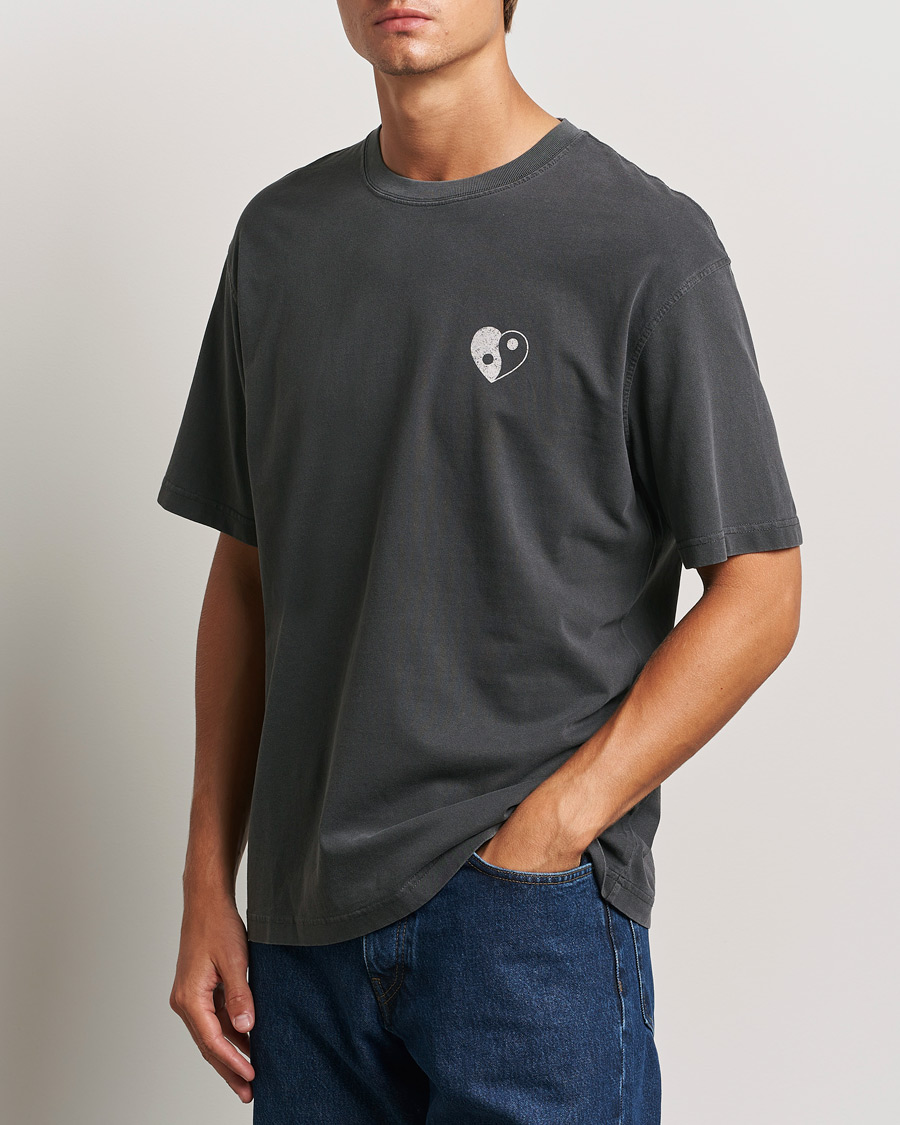 Men | T-Shirts | Samsøe Samsøe | Poetry Printed T-Shirt Black Balance