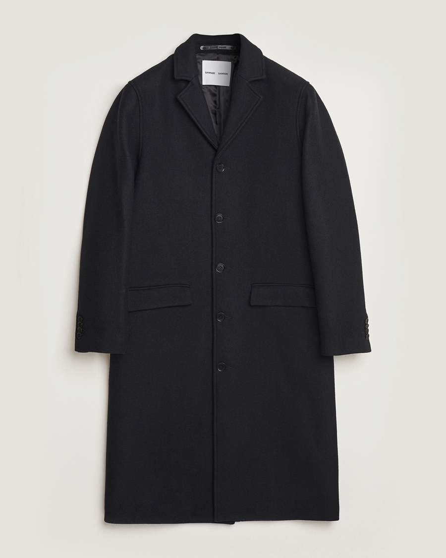 Men | Coats & Jackets | Samsøe Samsøe | Tefsa Wool Coat Black