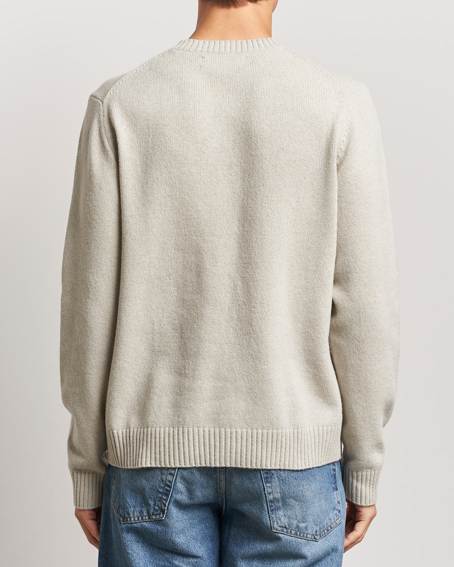 Men | Sweaters & Knitwear | Samsøe Samsøe | Sylli Wool Crew Neck Abbey Stone