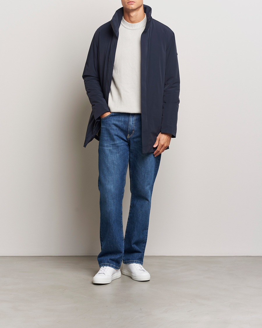 Men | Coats & Jackets | Scandinavian Edition | Town II Waterproof Lightweight Coat Midnight Blue