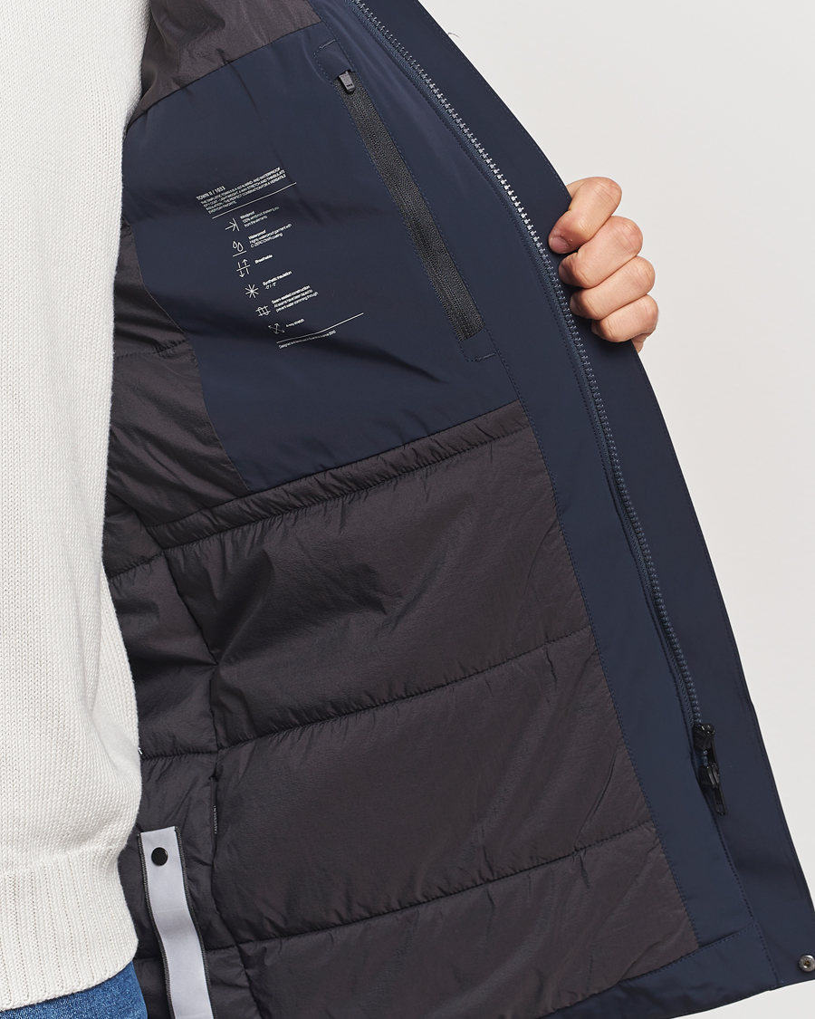 Men | Coats & Jackets | Scandinavian Edition | Town II Waterproof Lightweight Coat Midnight Blue