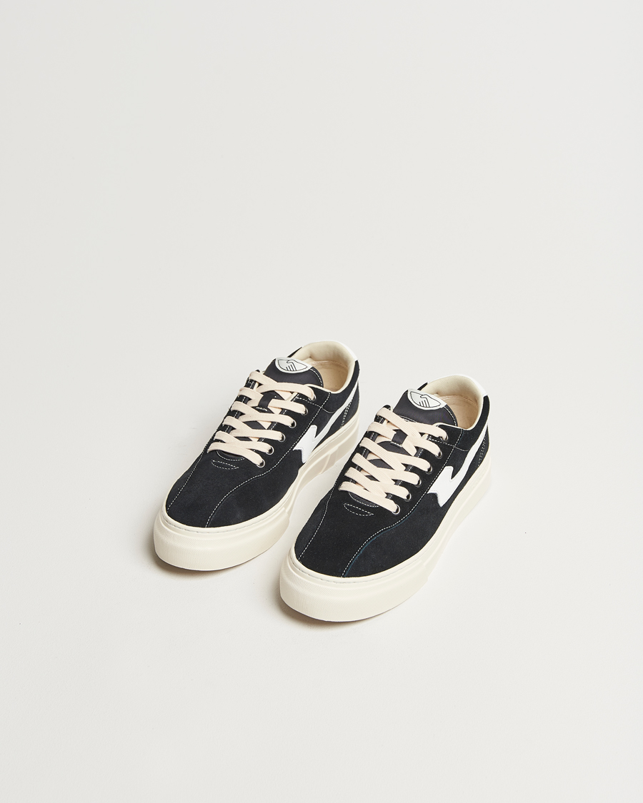 Men | Sneakers | Stepney Workers Club | Dellow S-Strike Cupsole Suede Sneaker Black/White