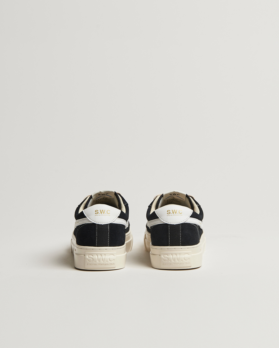 Men | Sneakers | Stepney Workers Club | Dellow S-Strike Cupsole Suede Sneaker Black/White
