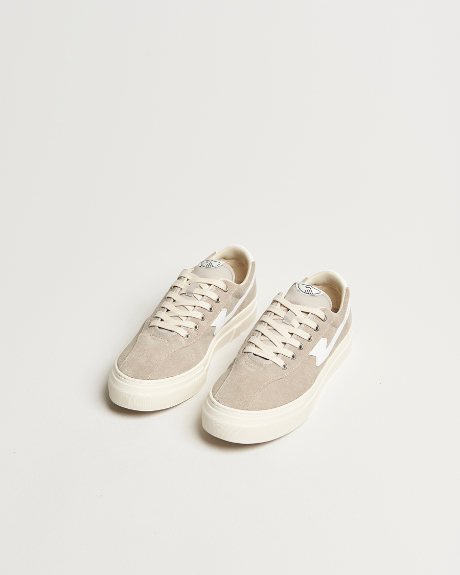 Men | Sneakers | Stepney Workers Club | Dellow S-Strike Cupsole Suede Sneaker Lt Grey/White