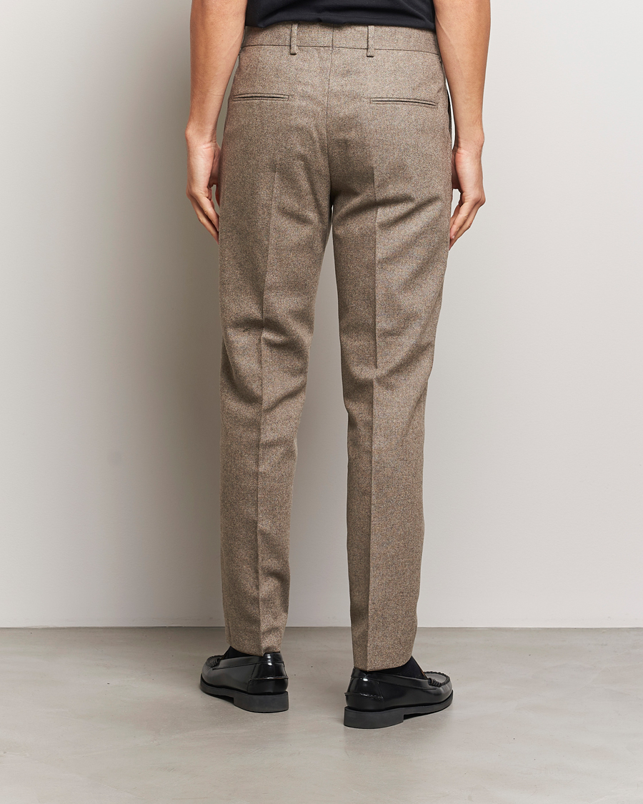 Men | Trousers | Tiger of Sweden | Tenuta Brushed Wool Trousers Burlywood