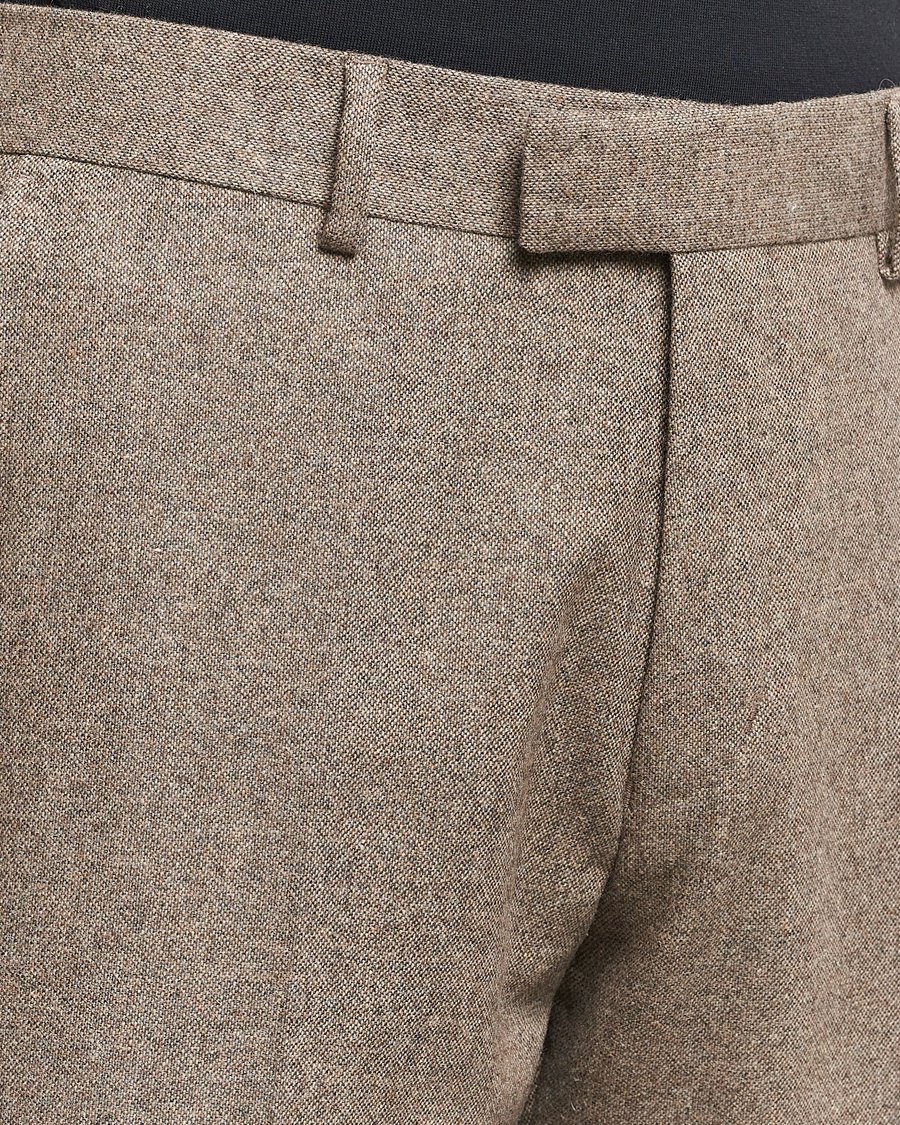 Men | Trousers | Tiger of Sweden | Tenuta Brushed Wool Trousers Burlywood