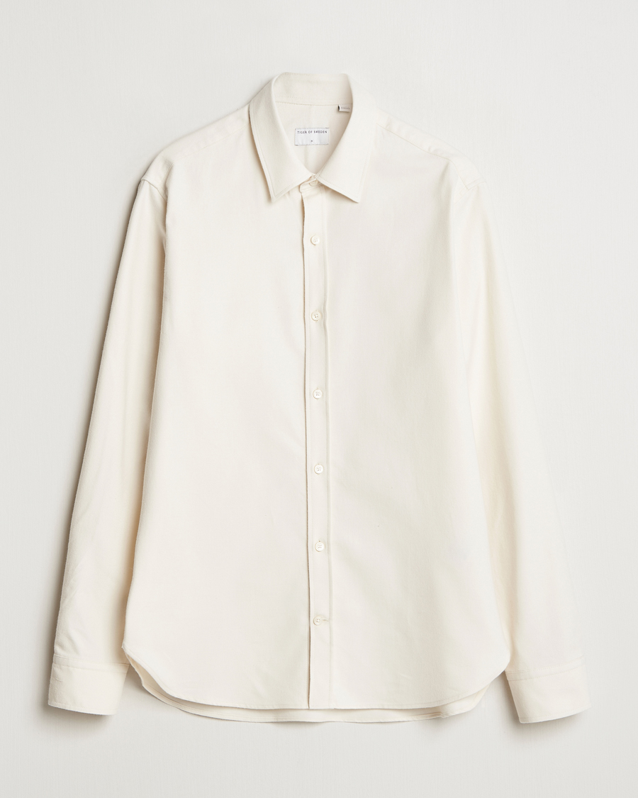 Men | Shirts | Tiger of Sweden | Benjamins Brushed Twill Shirt Seashell