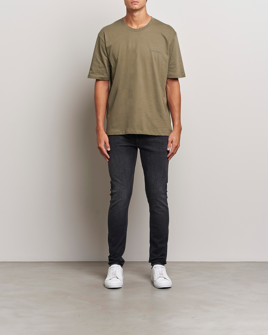 Men | T-Shirts | Tiger of Sweden | Pro Cotton Logo T-Shirt October Sage