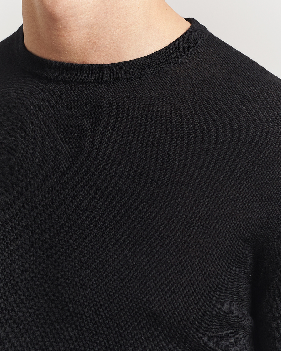 Men | Sweaters & Knitwear | Tiger of Sweden | Connor Crew Neck Pullover Black