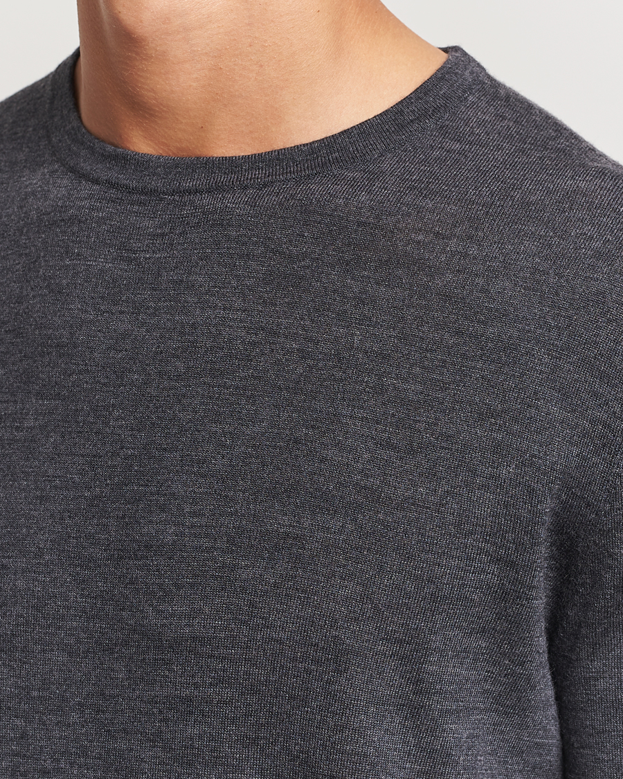 Men | Sweaters & Knitwear | Tiger of Sweden | Connor Crew Neck Pullover Grey Street