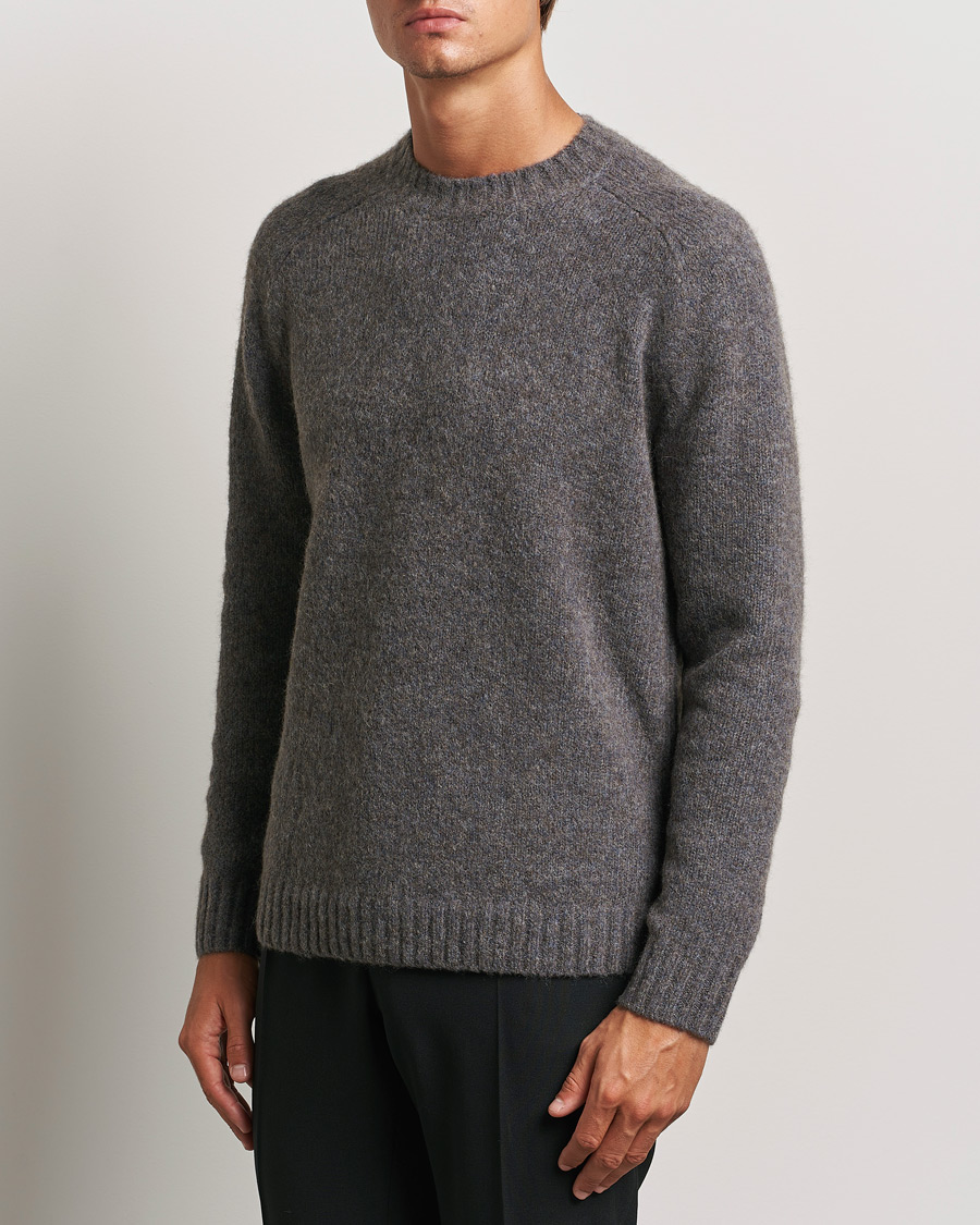 Men | Sweaters & Knitwear | Tiger of Sweden | Adryan Yak/Alpaca Knitted Sweater Movie Grey