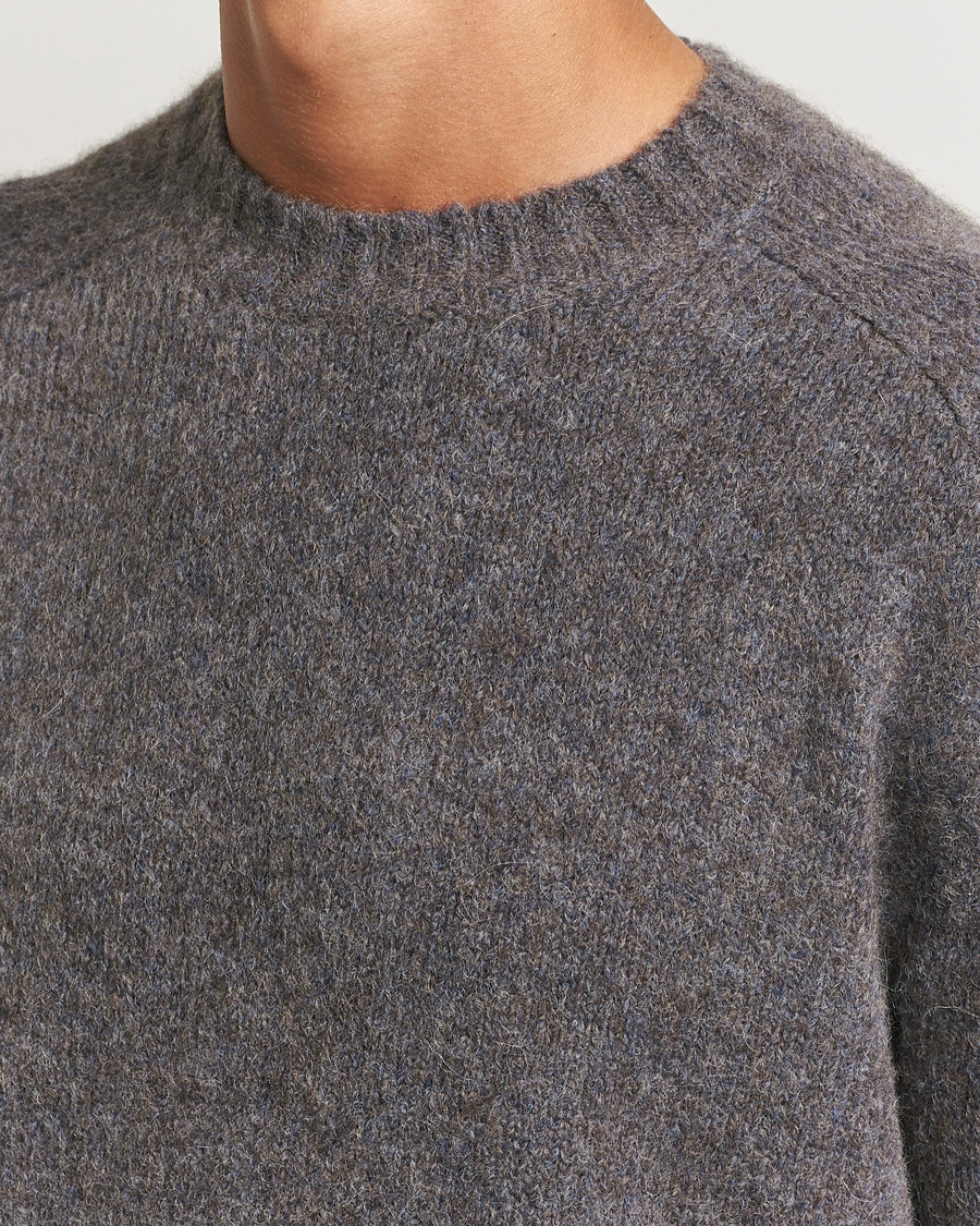 Men | Sweaters & Knitwear | Tiger of Sweden | Adryan Yak/Alpaca Knitted Sweater Movie Grey