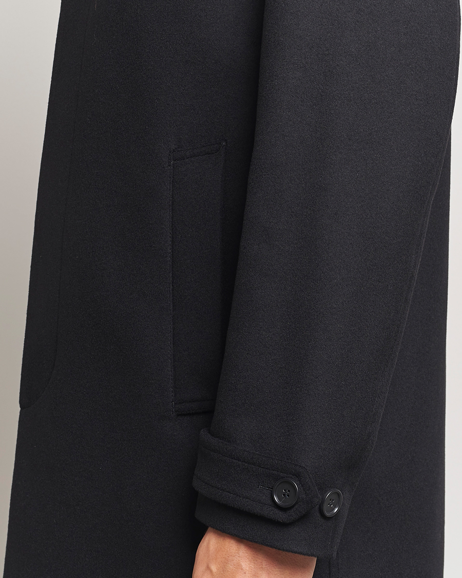 Men | Coats & Jackets | Tiger of Sweden | Cane Wool/Cashmere Coat Black