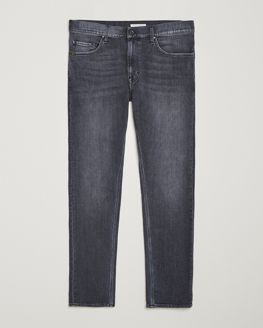 Men | Jeans | Tiger of Sweden | Pistolero Stretch Cotton Jeans Washed Black