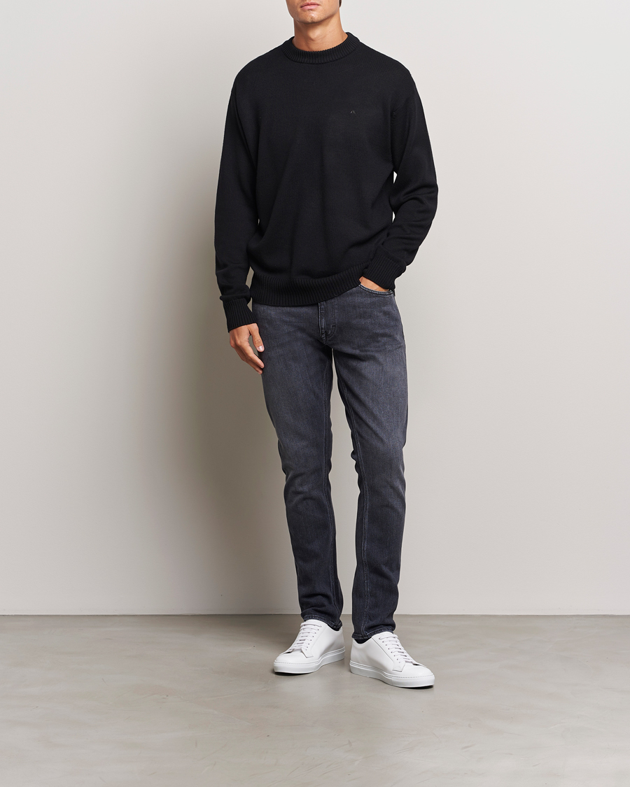Men | Jeans | Tiger of Sweden | Pistolero Stretch Cotton Jeans Washed Black